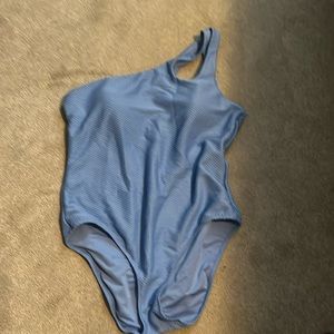 Aerie One piece Blue One Shoulder Size Large swimsuit